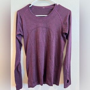 Lululemon purple long sleeve shirt size 8